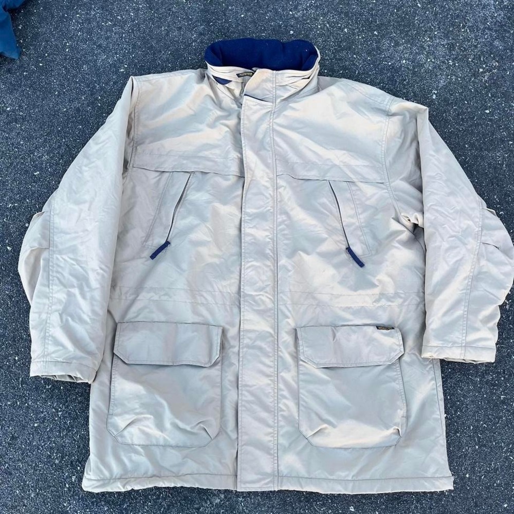 1990s Woolrich Multi-pocket Fleeced Lined Zip up Jacket size XL